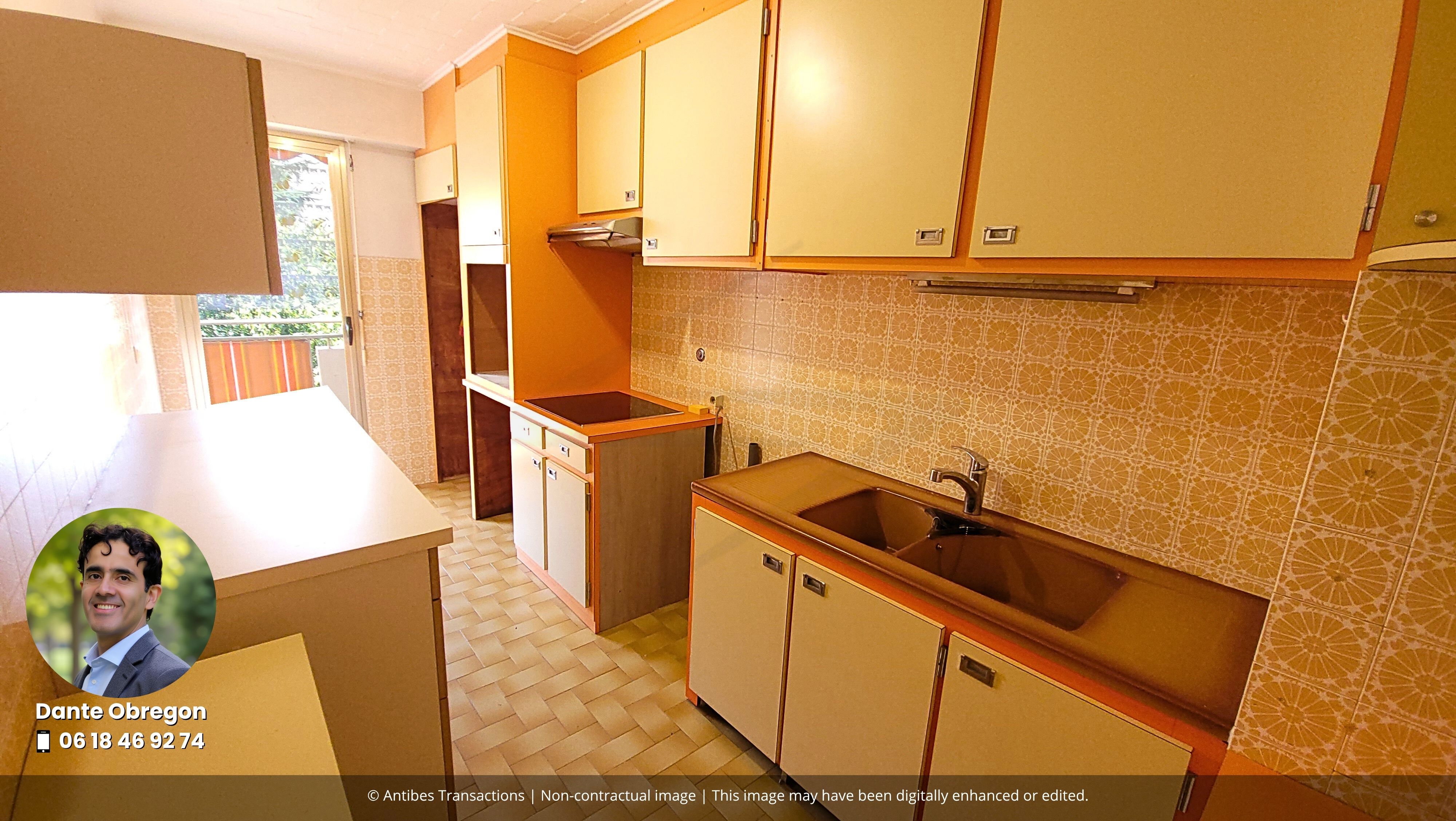 View of the separate kitchen