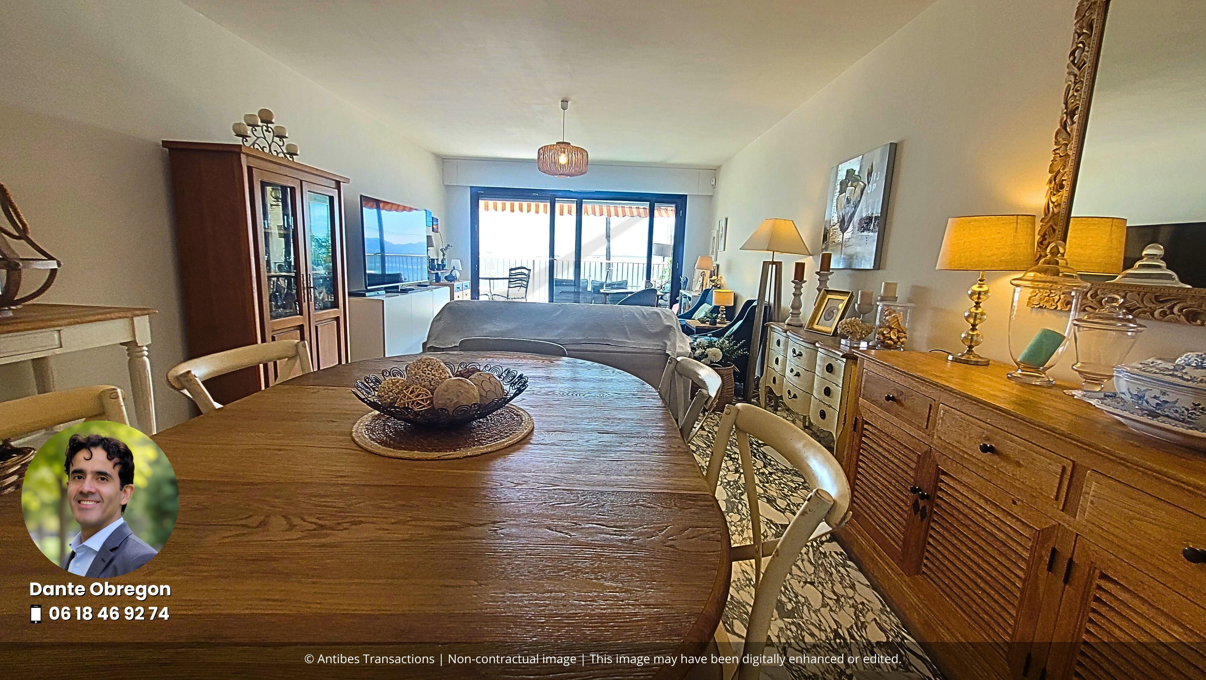 View of the living/dining room