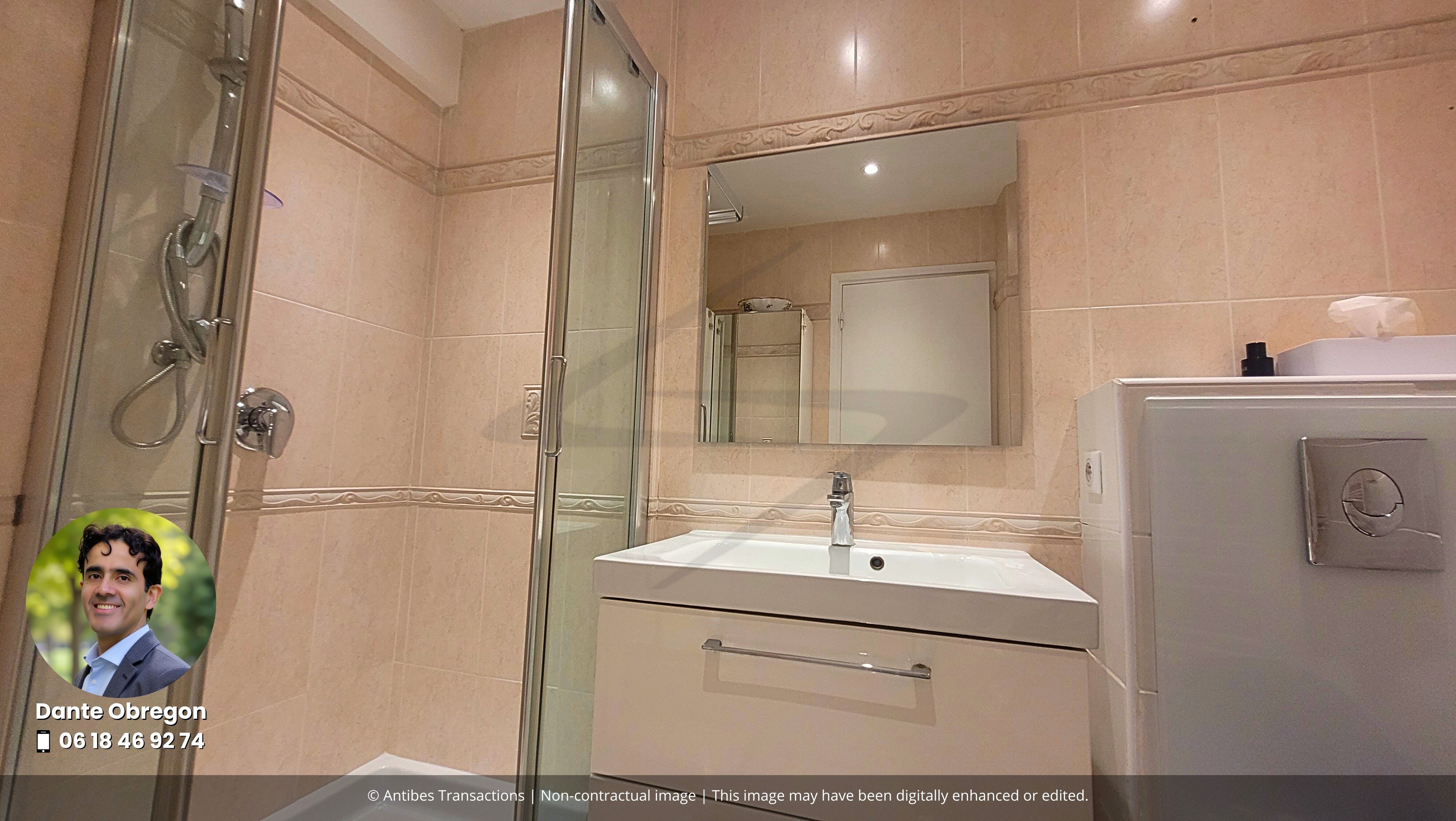 View of the shower room