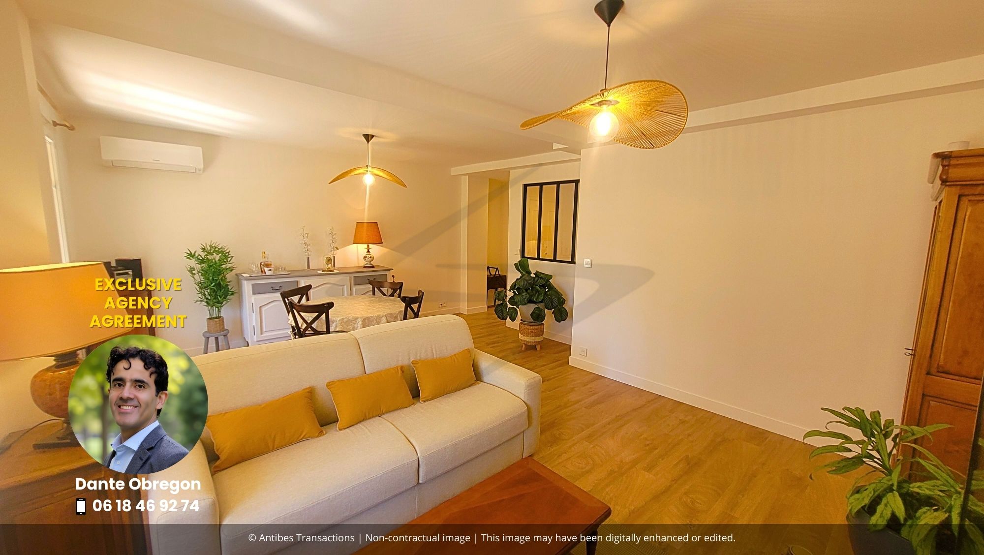 View of the living/dining room