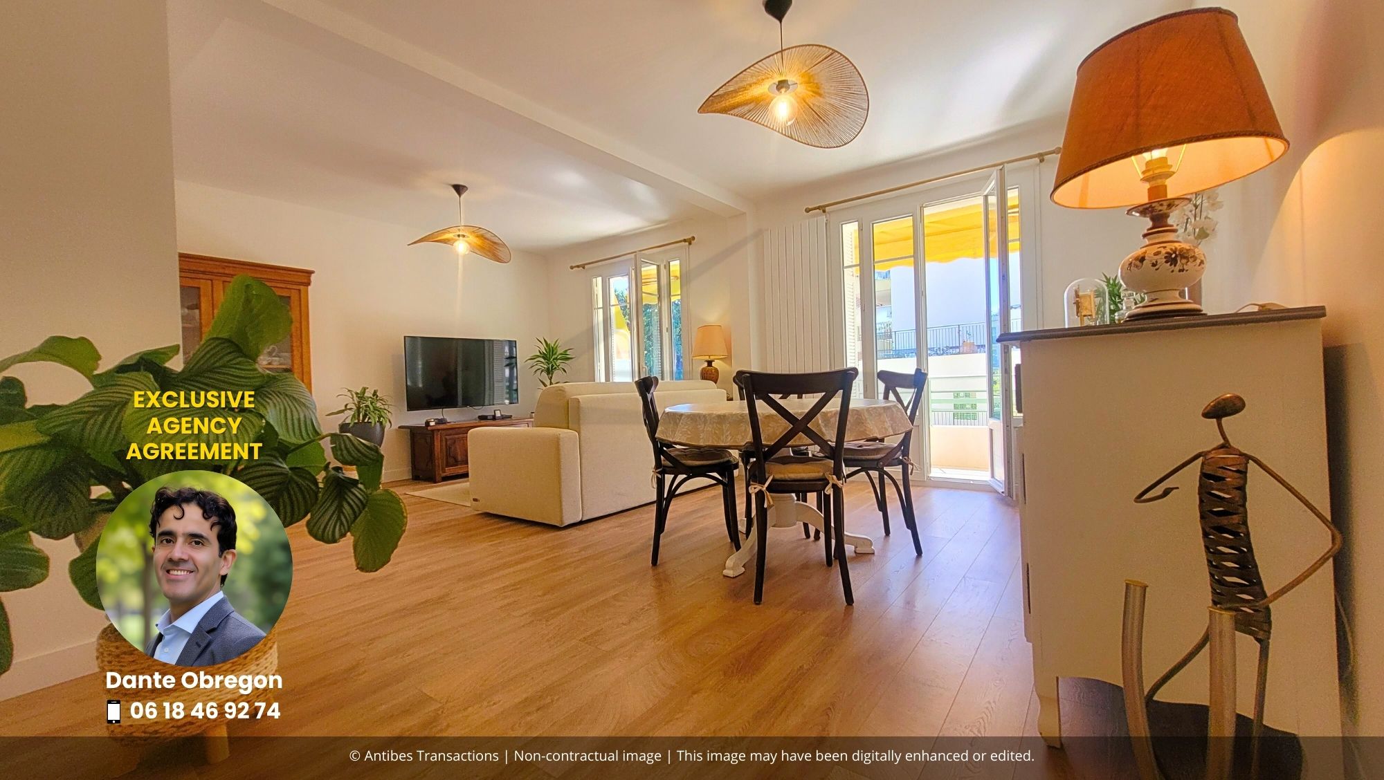 View of the living/dining room