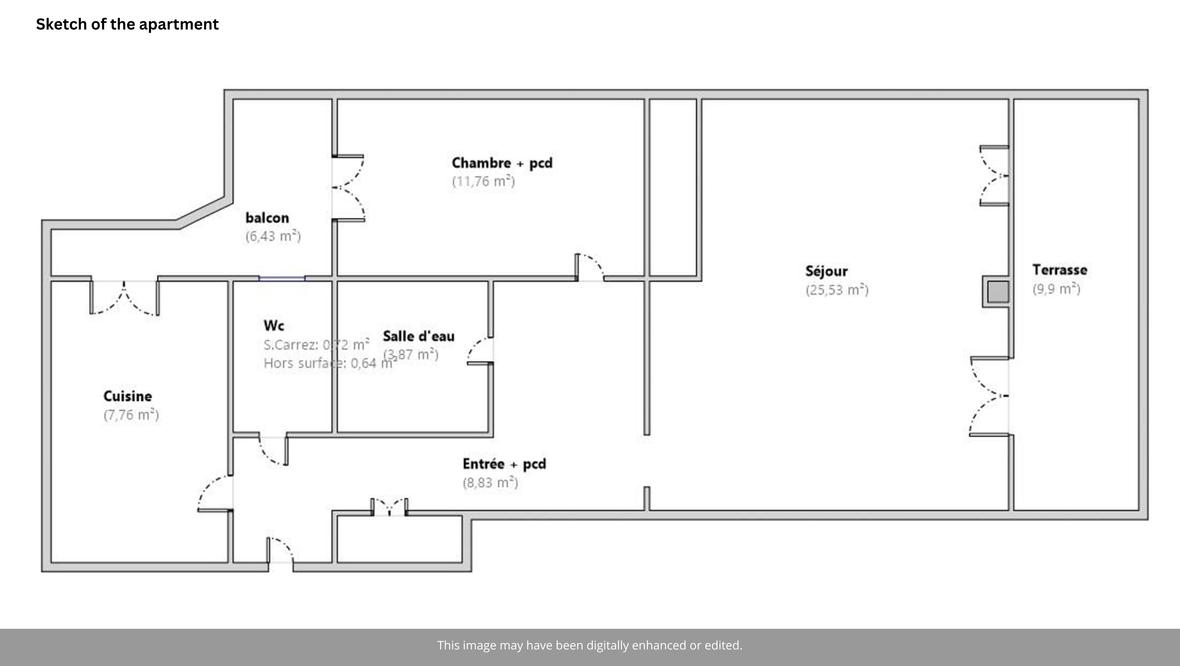 Sketch of the apartment