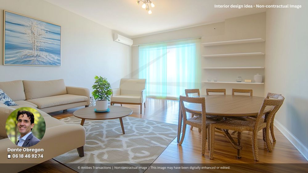 Interior design idea for the living/dining room