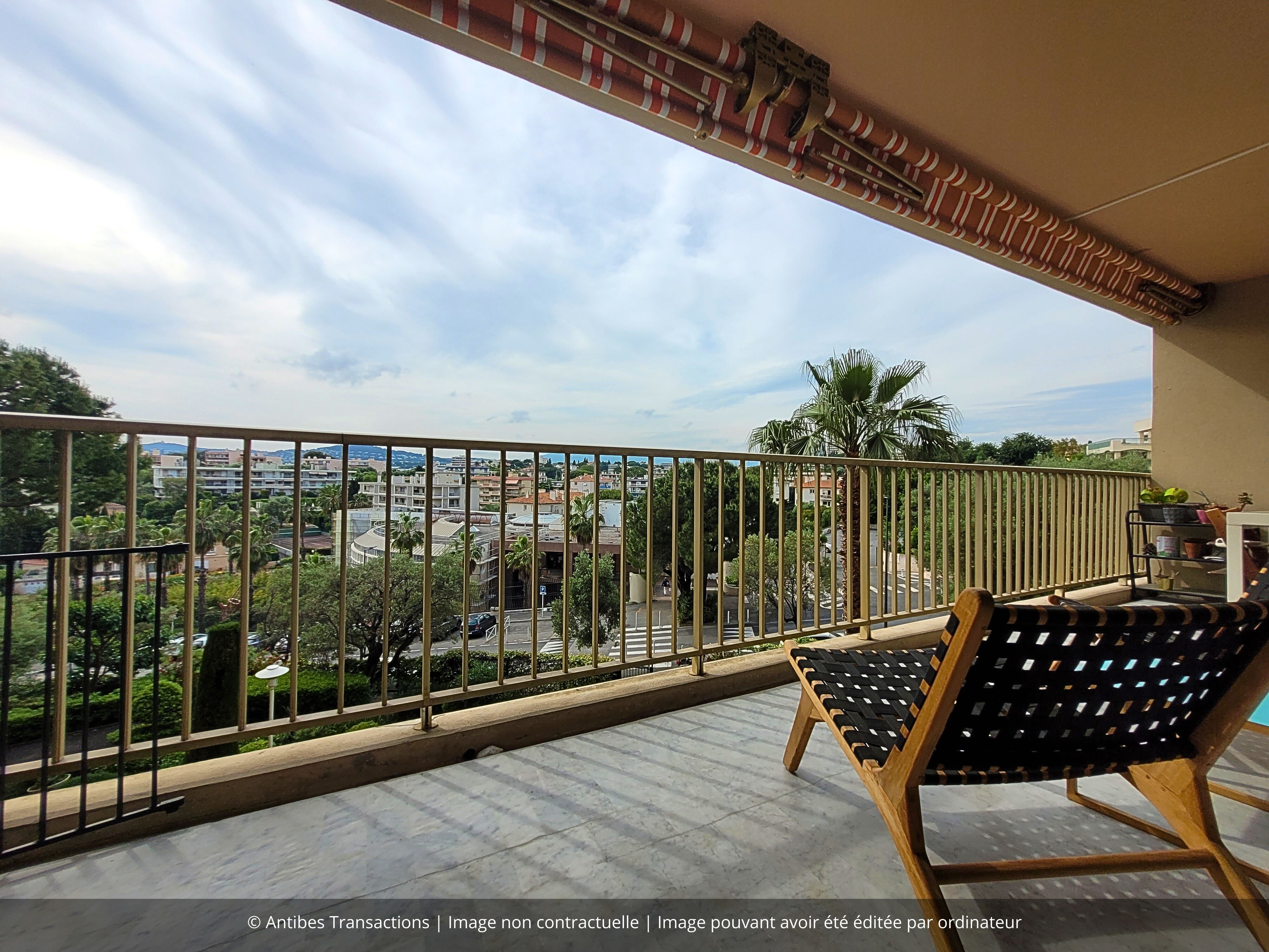 Vue du balcon de l'appartement
