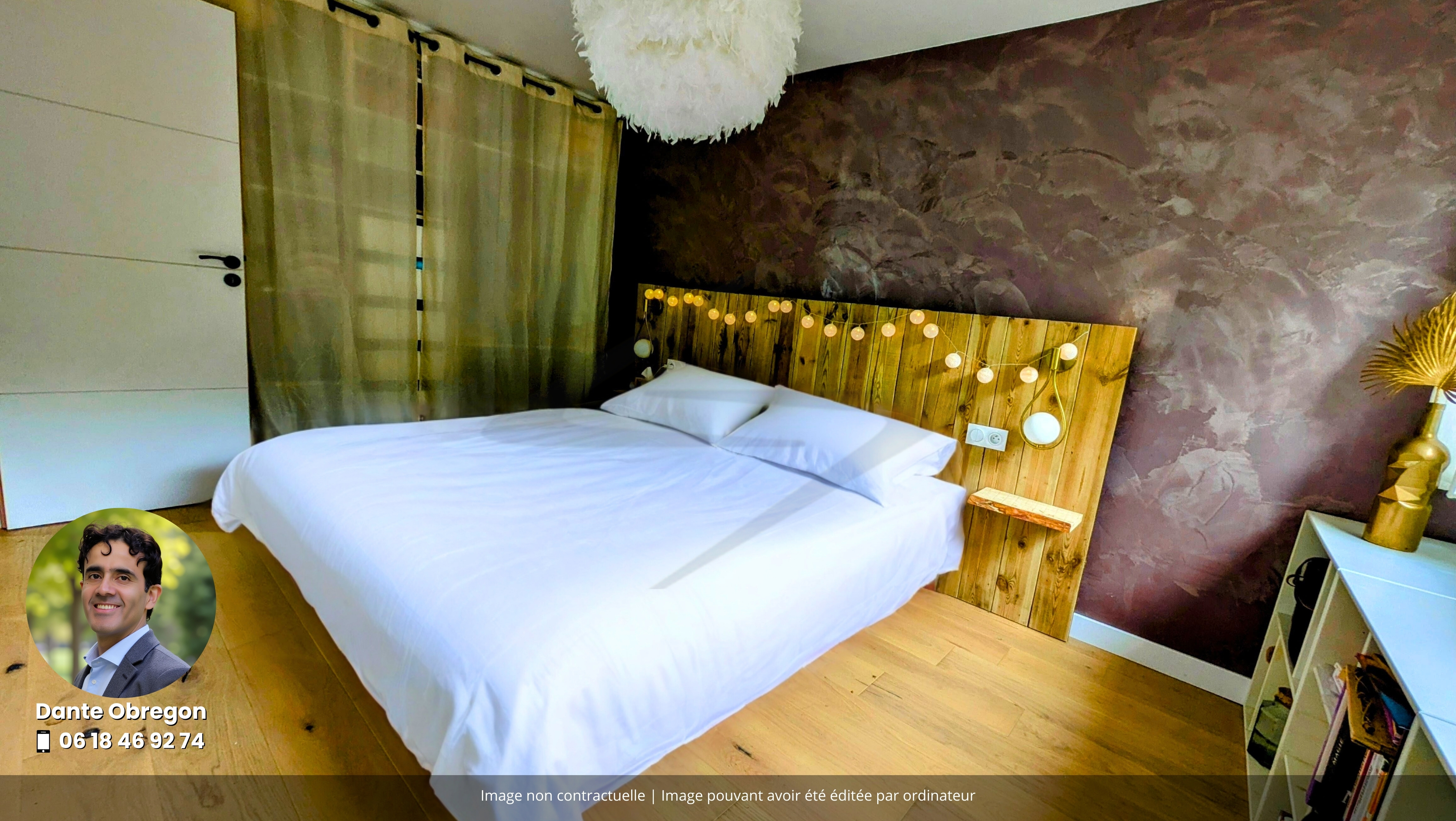 Chambre principale avec rangements
