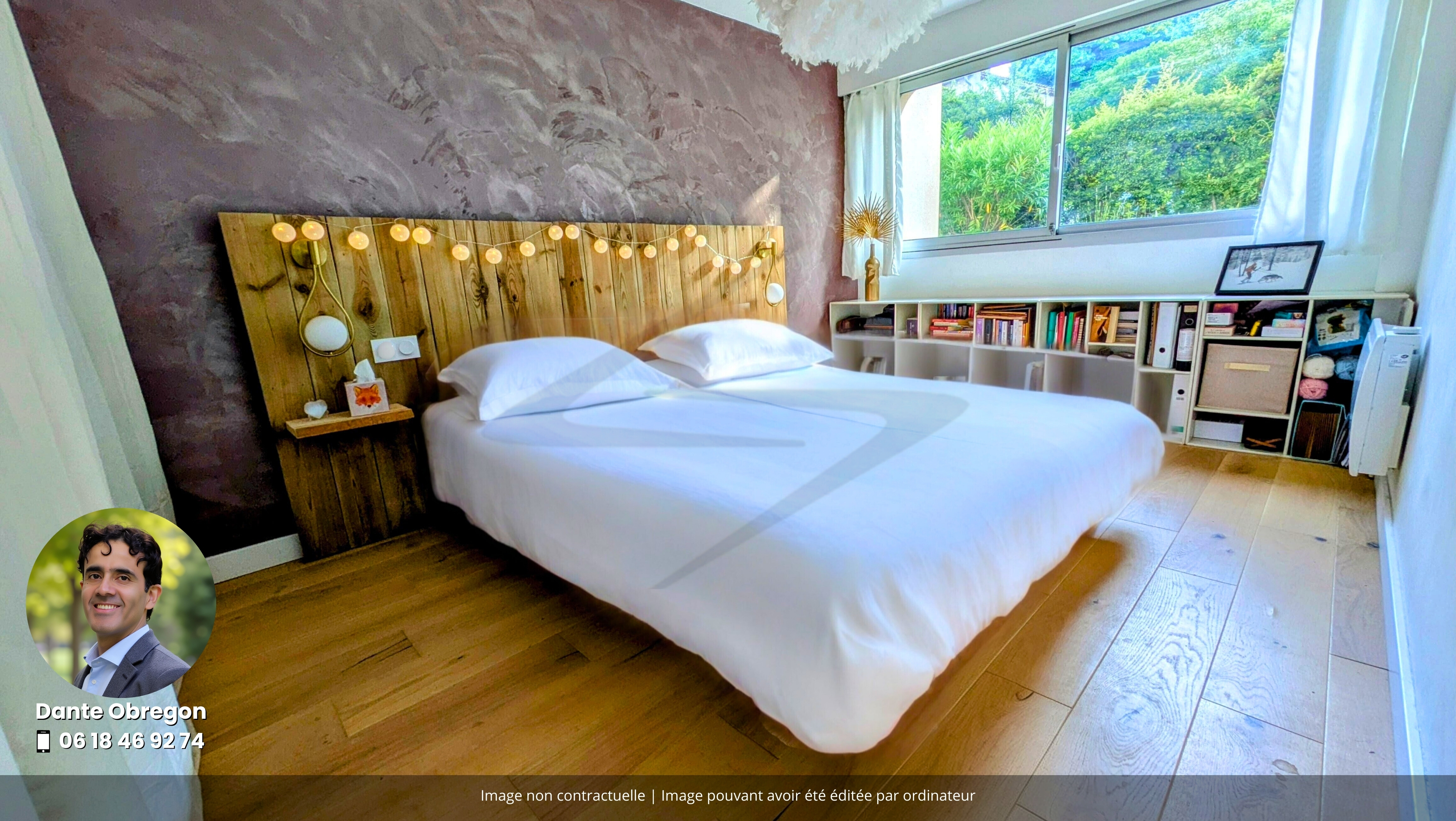 Chambre principale avec rangements
