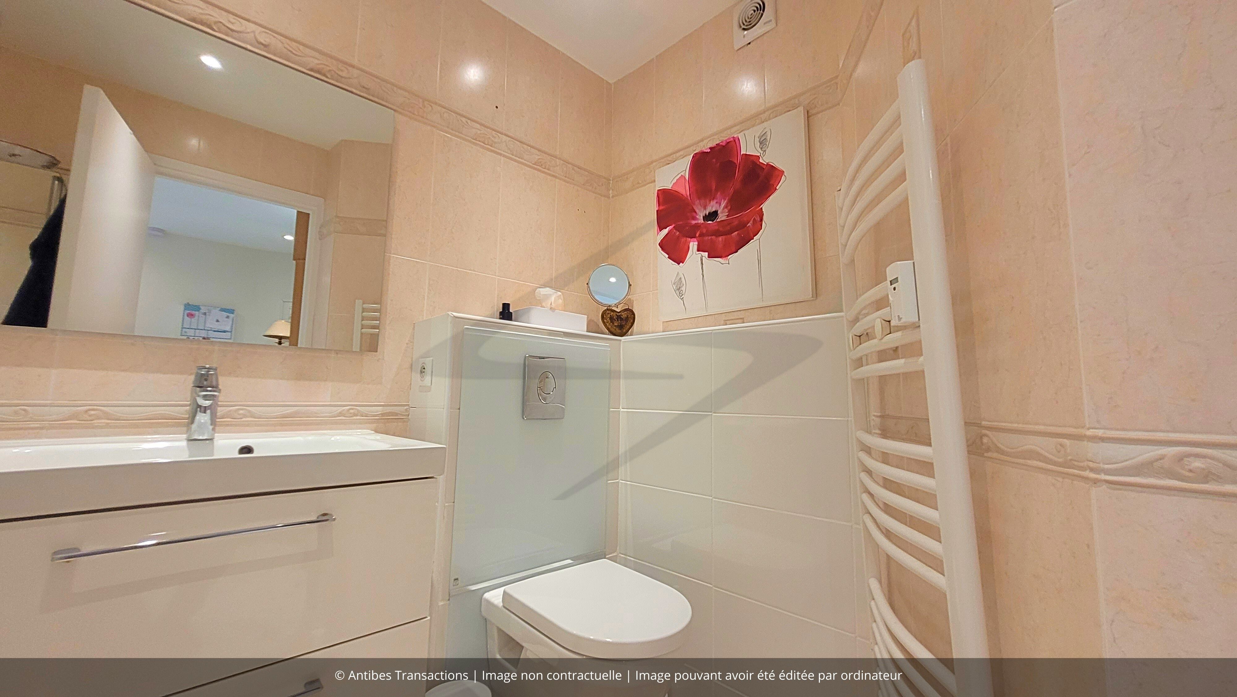 Vue de la salle d’eau